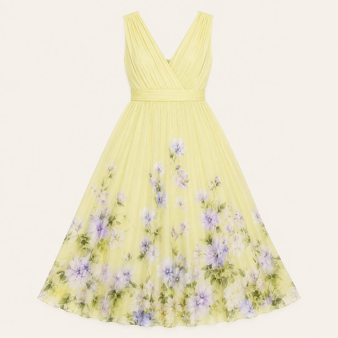 Floral Wedding Guest Maxi Dress