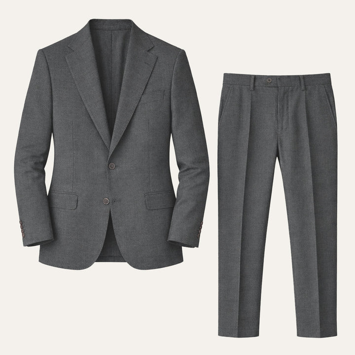 The Ashford Ridge Men’s Elegant Linen Wedding Suit – 2 Piece Single Breasted Set