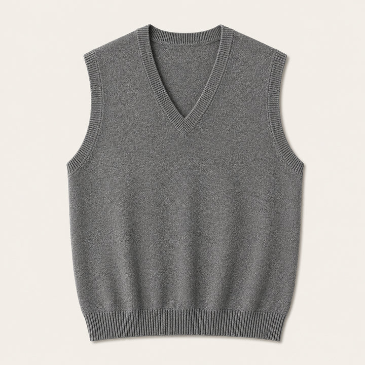 The Milan Men's V Neck Knit Cotton Vest