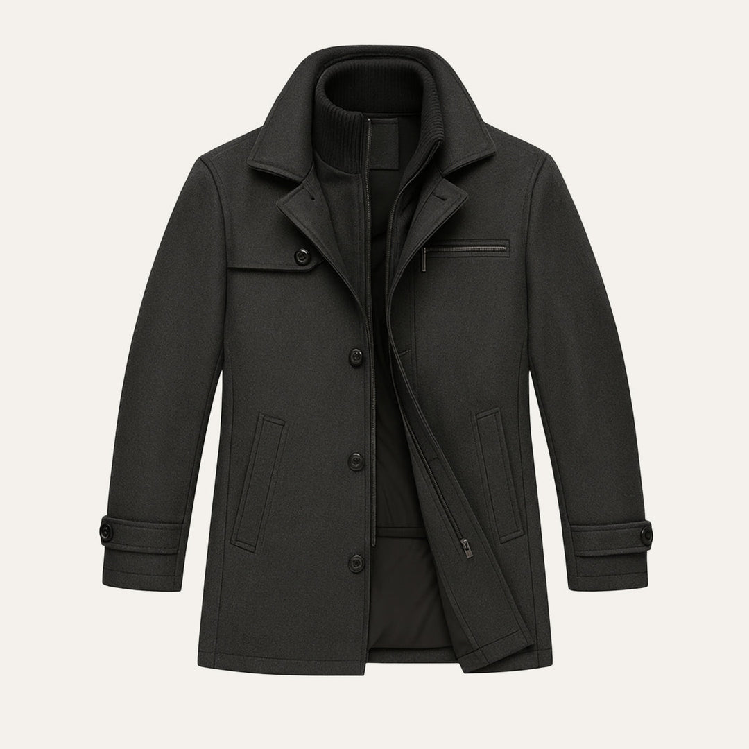 The Danforth Men’s Waterproof Casual Long Jacket with Adjustable Cuffs