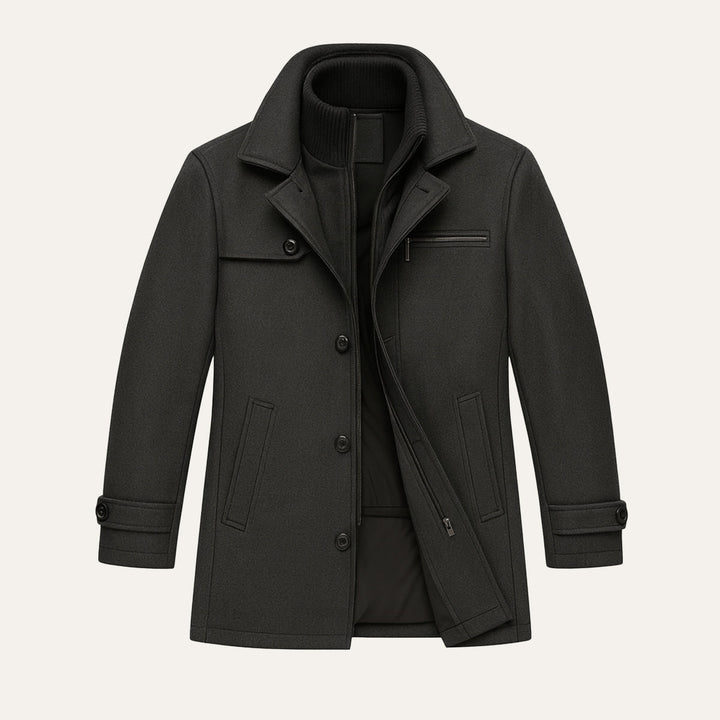 The Danforth Men’s Waterproof Casual Long Jacket with Adjustable Cuffs