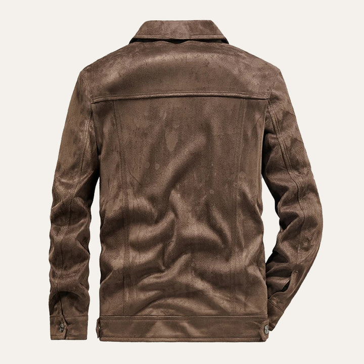 Men's Vintage Suede Cargo Jacket