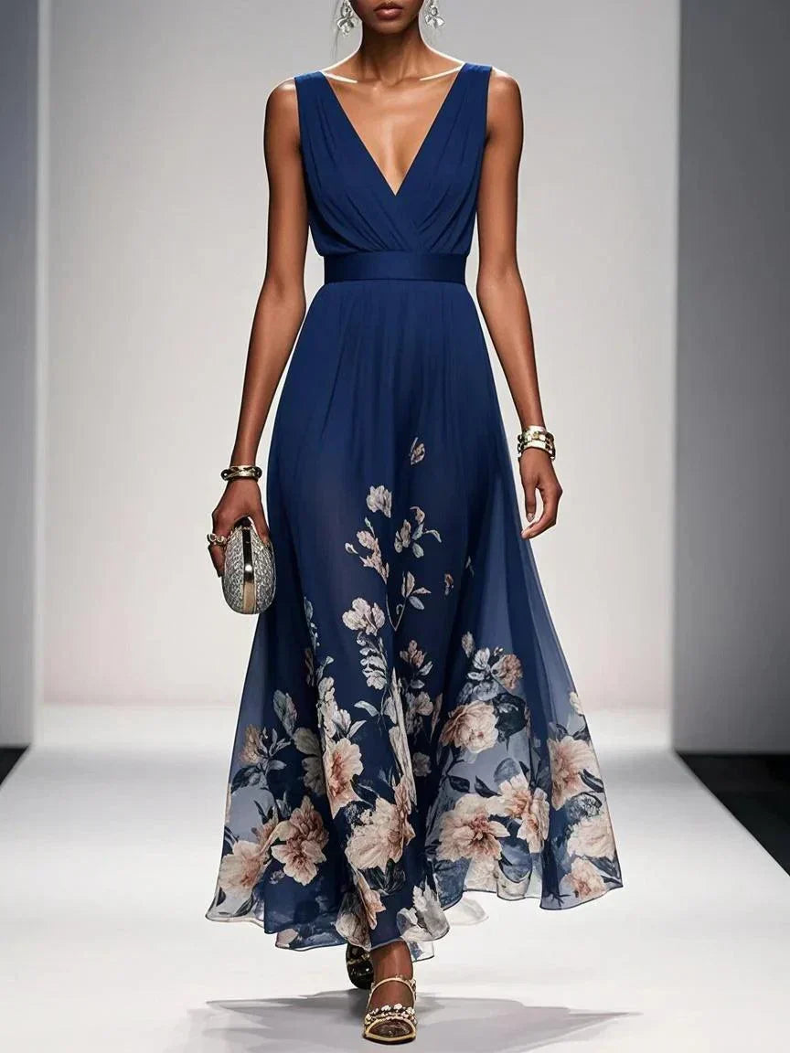 Floral Wedding Guest Maxi Dress