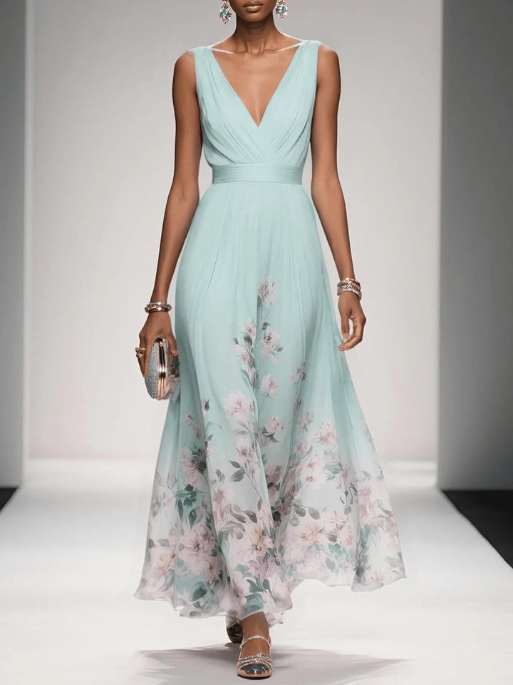 Floral Wedding Guest Maxi Dress