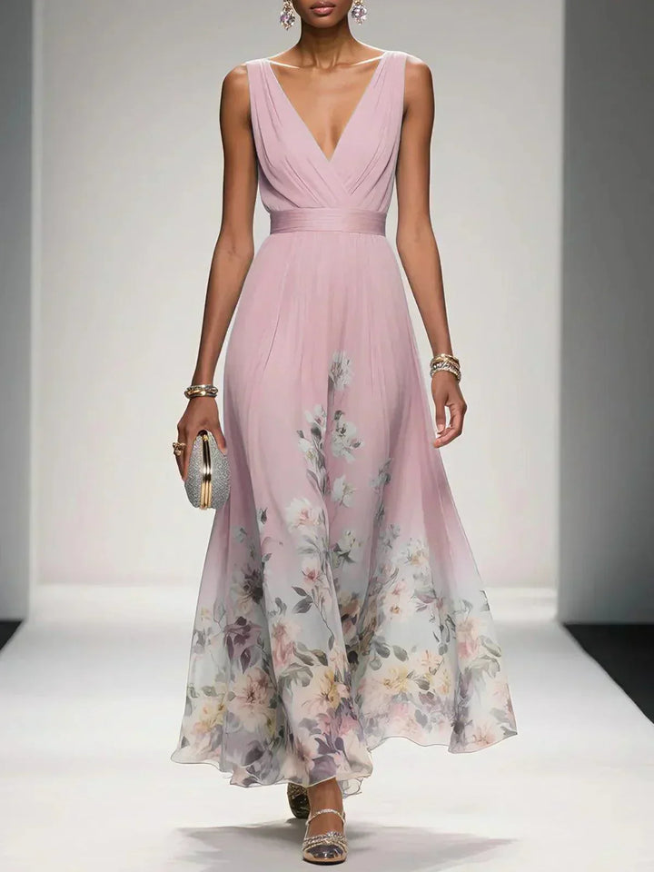 Floral Wedding Guest Maxi Dress