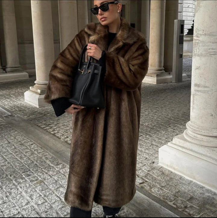 Elegant Long Winter Coat | Women's Sustainable Luxury Outerwear