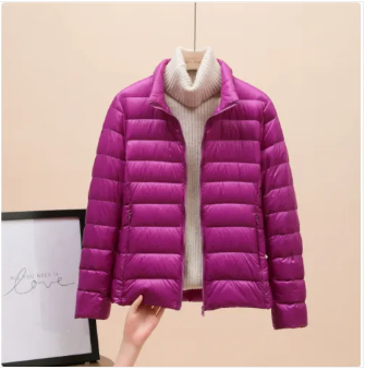 Women's Lightweight Hooded Puffer Jacket – Packable Quilted Winter Coat
