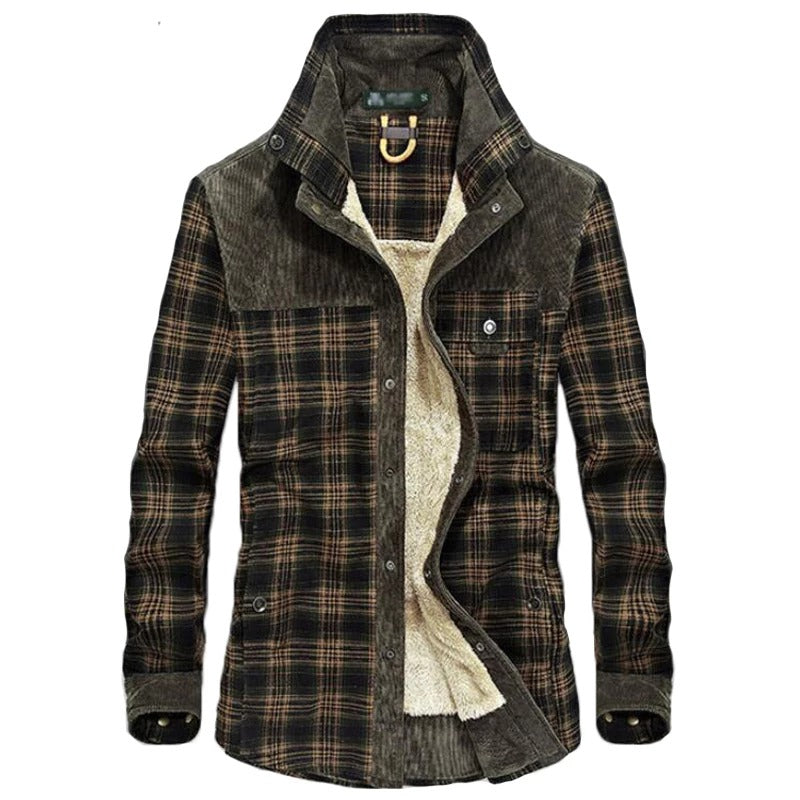 Men's Plaid Cotton Admiral Jacket