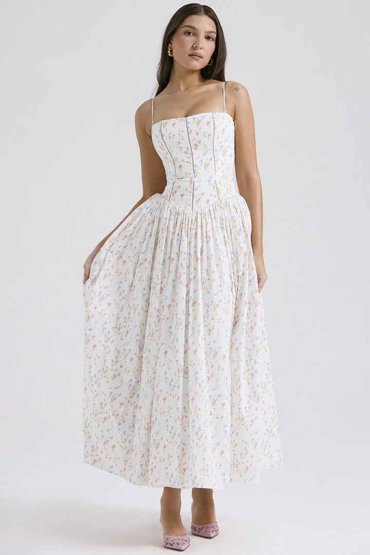 Pleated Strapless Elegant Dress