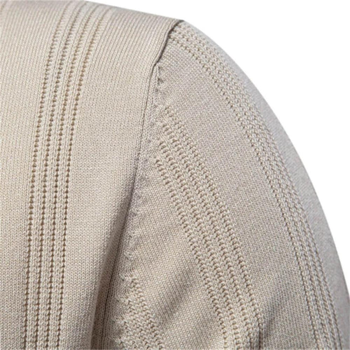 The Berkeley Men's Vertical Stripe Knit Polo Shirt