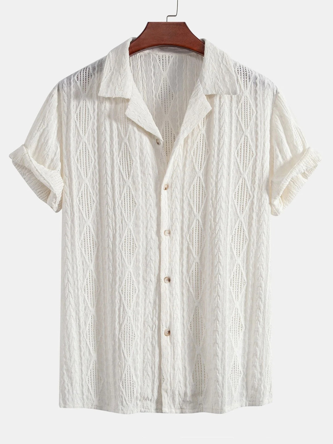 The Rutherford Men's Relaxed Fit Textured Summer Shirt