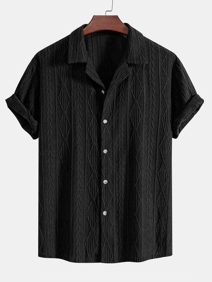 The Rutherford Men's Relaxed Fit Textured Summer Shirt