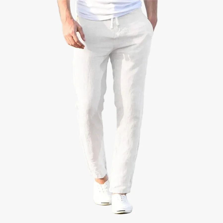 The Saratoga Men's Drawstring Linen Pants