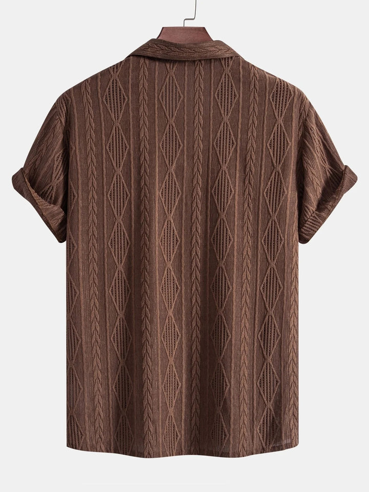 The Rutherford Men's Relaxed Fit Textured Summer Shirt