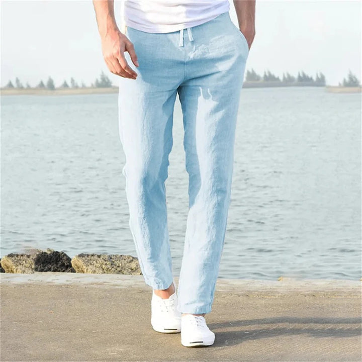 The Saratoga Men's Drawstring Linen Pants