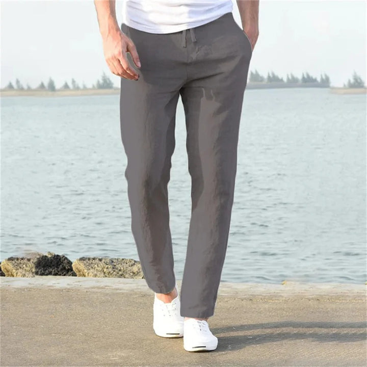 The Saratoga Men's Drawstring Linen Pants