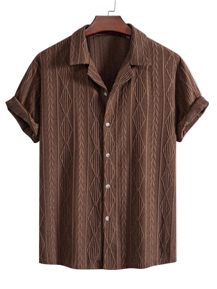 The Rutherford Men's Relaxed Fit Textured Summer Shirt