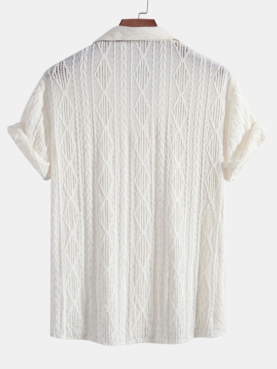 The Rutherford Men's Relaxed Fit Textured Summer Shirt