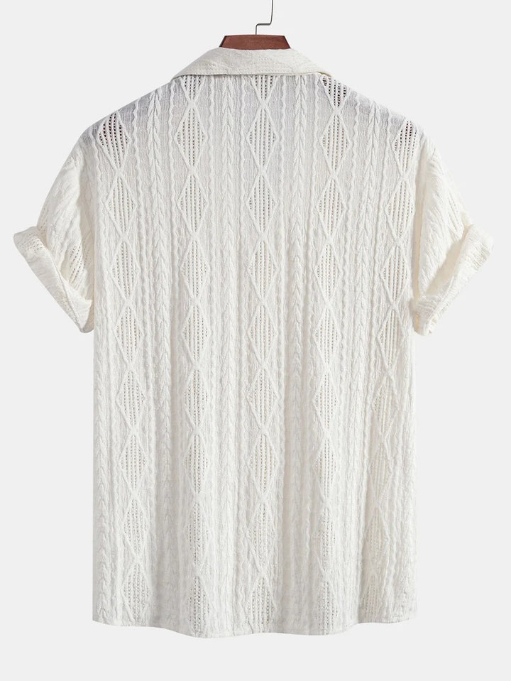 The Rutherford Men's Relaxed Fit Textured Summer Shirt
