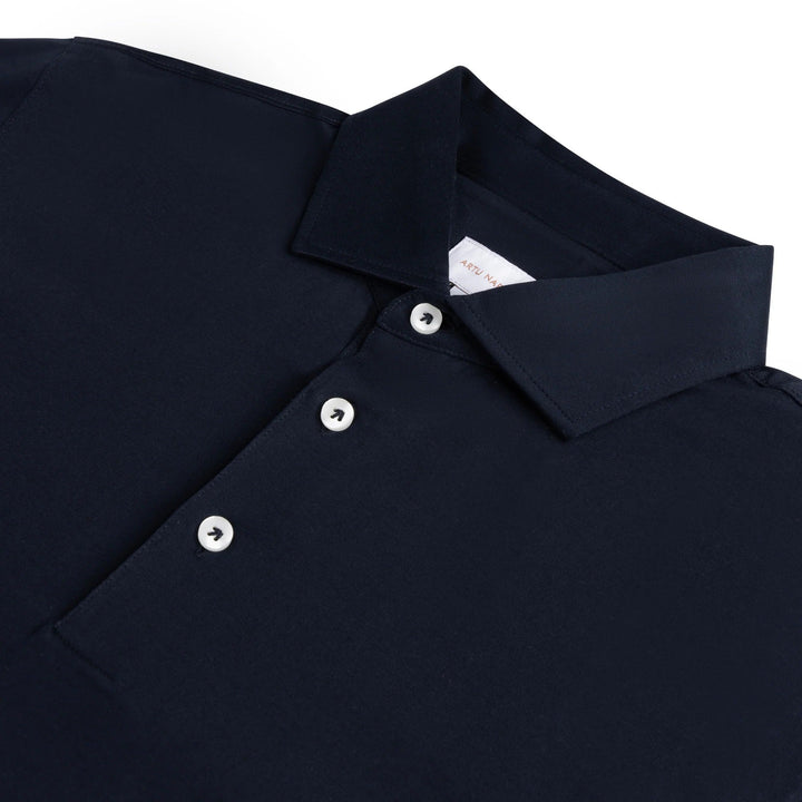 The Rodeo Drive Men's Smart Casual Cotton Polo Shirt - Navy Blue