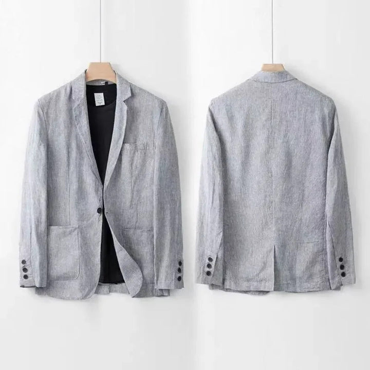 The Naples Men’s Linen Summer Blazer and Pants Set