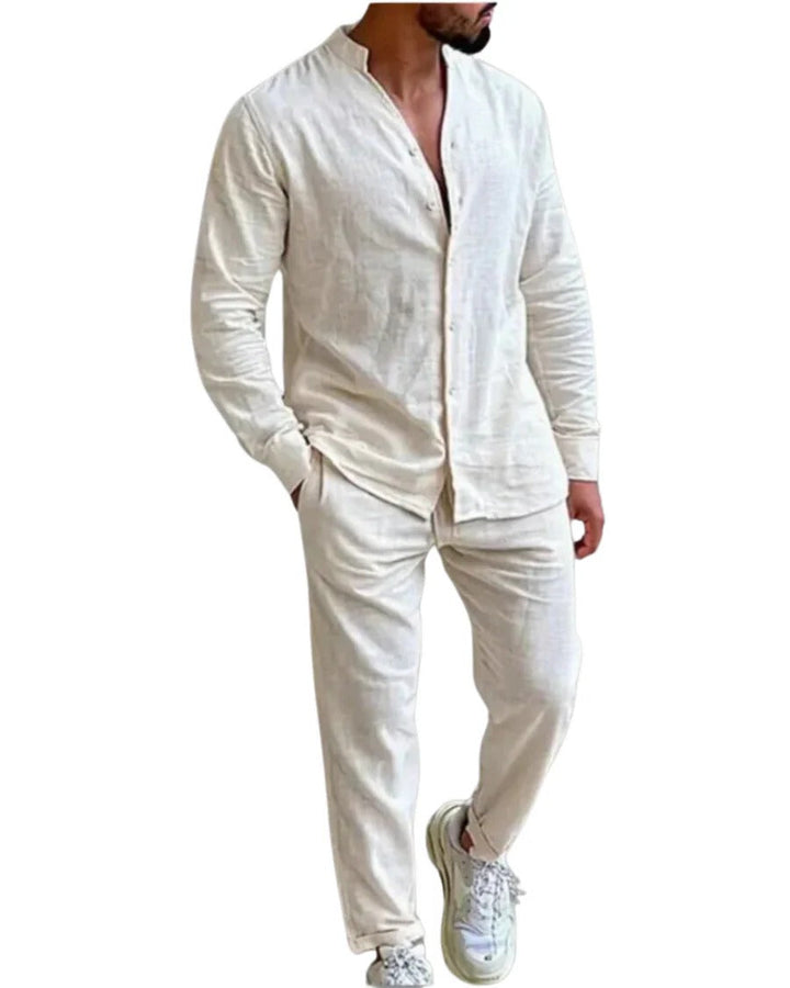 The Sedona Men's Relaxed Fit Linen Shirt & Trousers Set