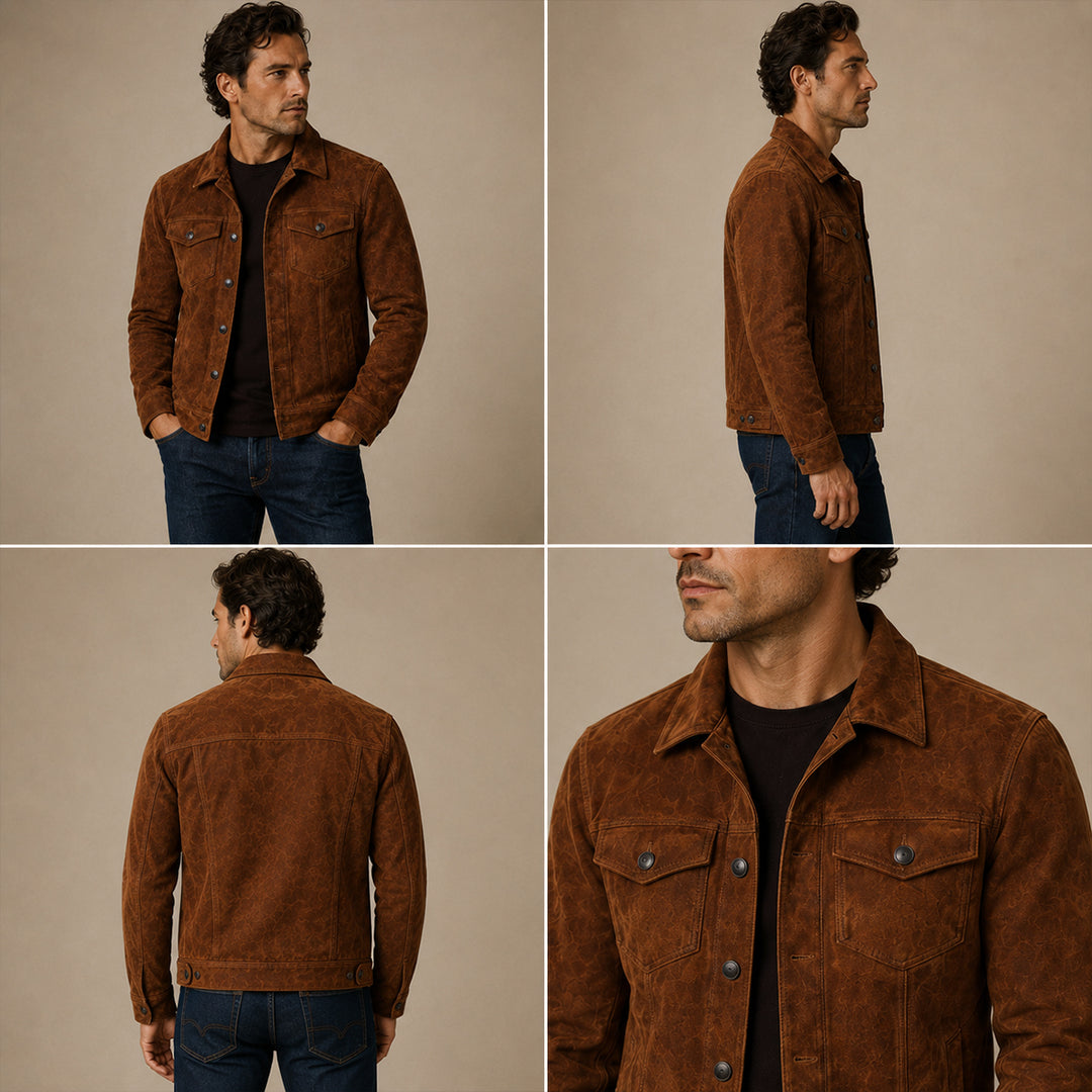 The Monferrato Men’s Retro Waxed Canvas Jacket