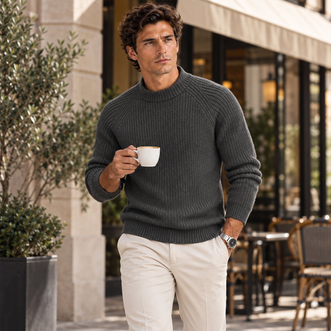The Ely 100% Cashmere Crewneck for Men