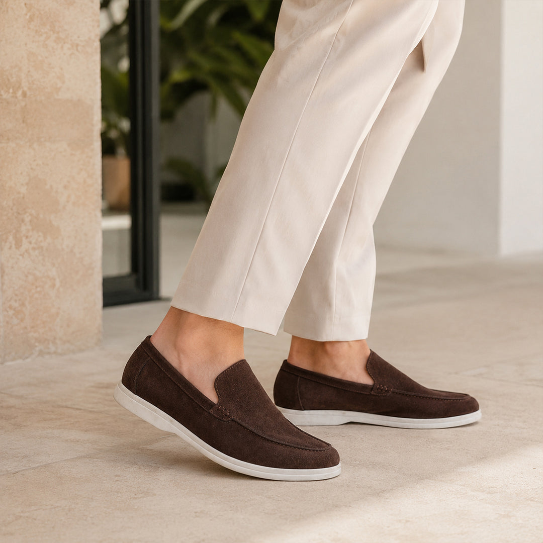 The Lorne Men’s Lightweight Casual Suede Slip On Loafers