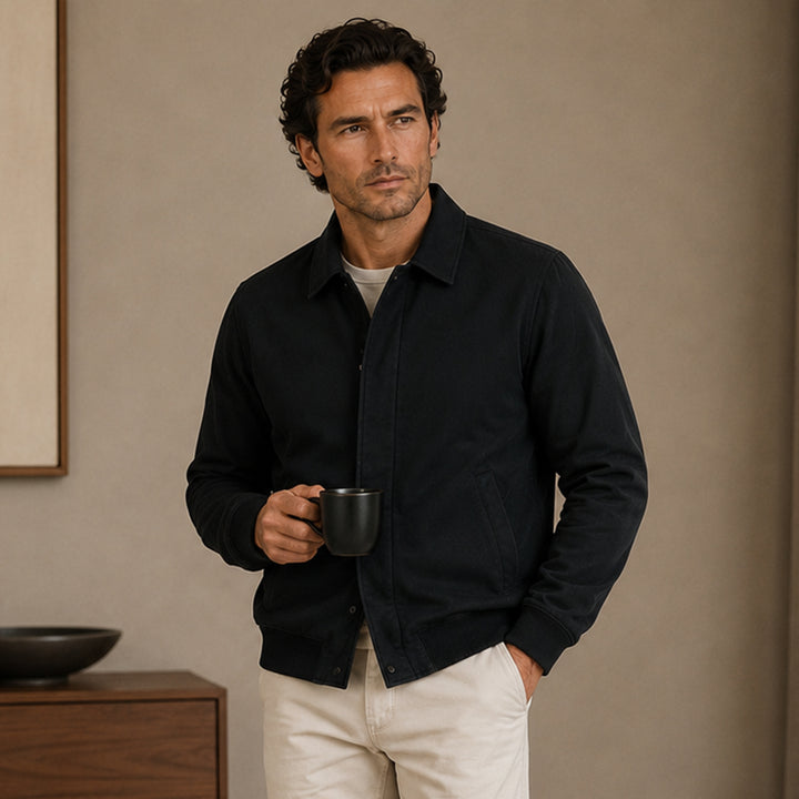 The Princeton Men’s Slim Fit Lightweight Casual Zip Jacket