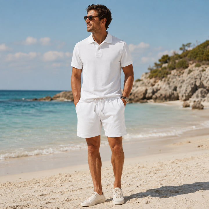 The Ashwood Creek Men’s Casual Co Ord Set –  Shirt & Shorts
