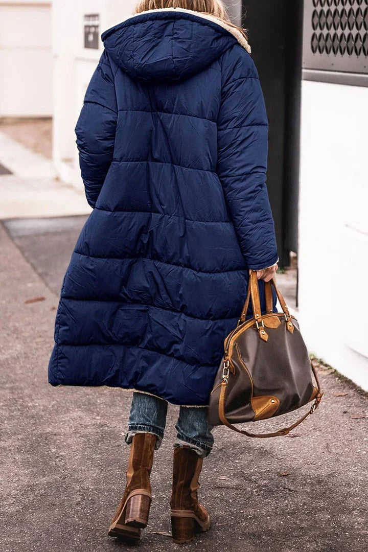 Women's Long Hooded Puffer Coat