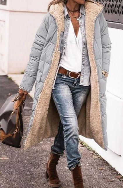 Women's Long Hooded Puffer Coat