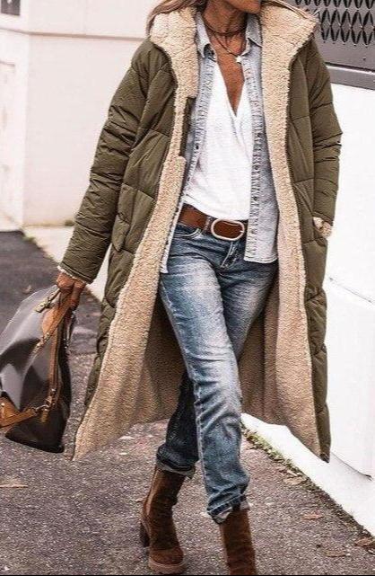 Women's Long Hooded Puffer Coat