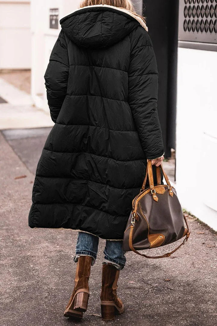 Women's Long Hooded Puffer Coat