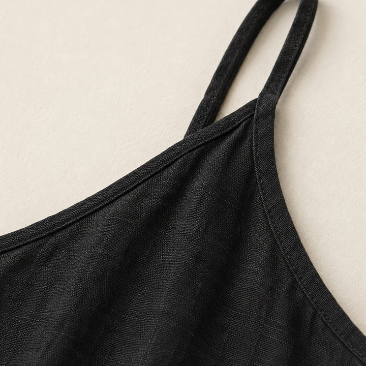 Casual Linen V Neck Cami Top