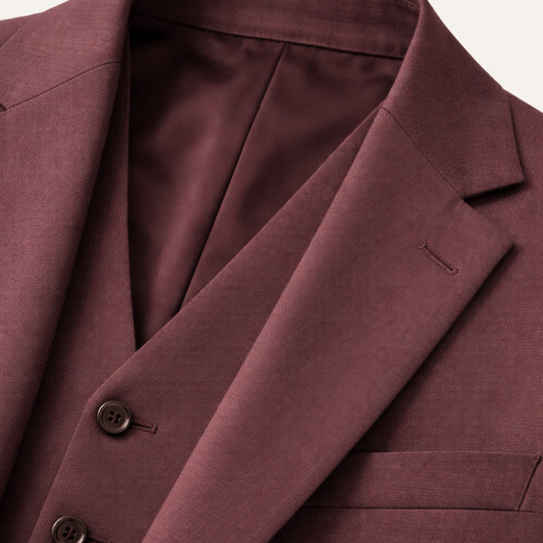 The Zermatt Men’s Elegant Linen 3 Piece Suit – Jacket, Vest & Pants