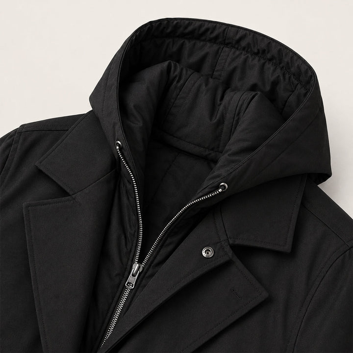 The Oldborough Men's Hooded Parka – Waterproof Warm Long Rain Coat