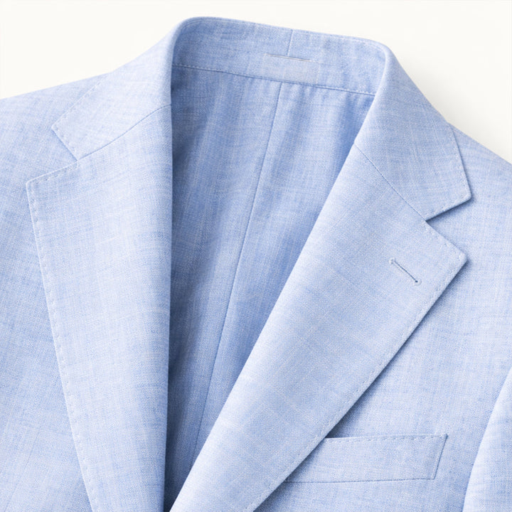 The Ashford Ridge Men’s Elegant Linen Wedding Suit – 2 Piece Single Breasted Set