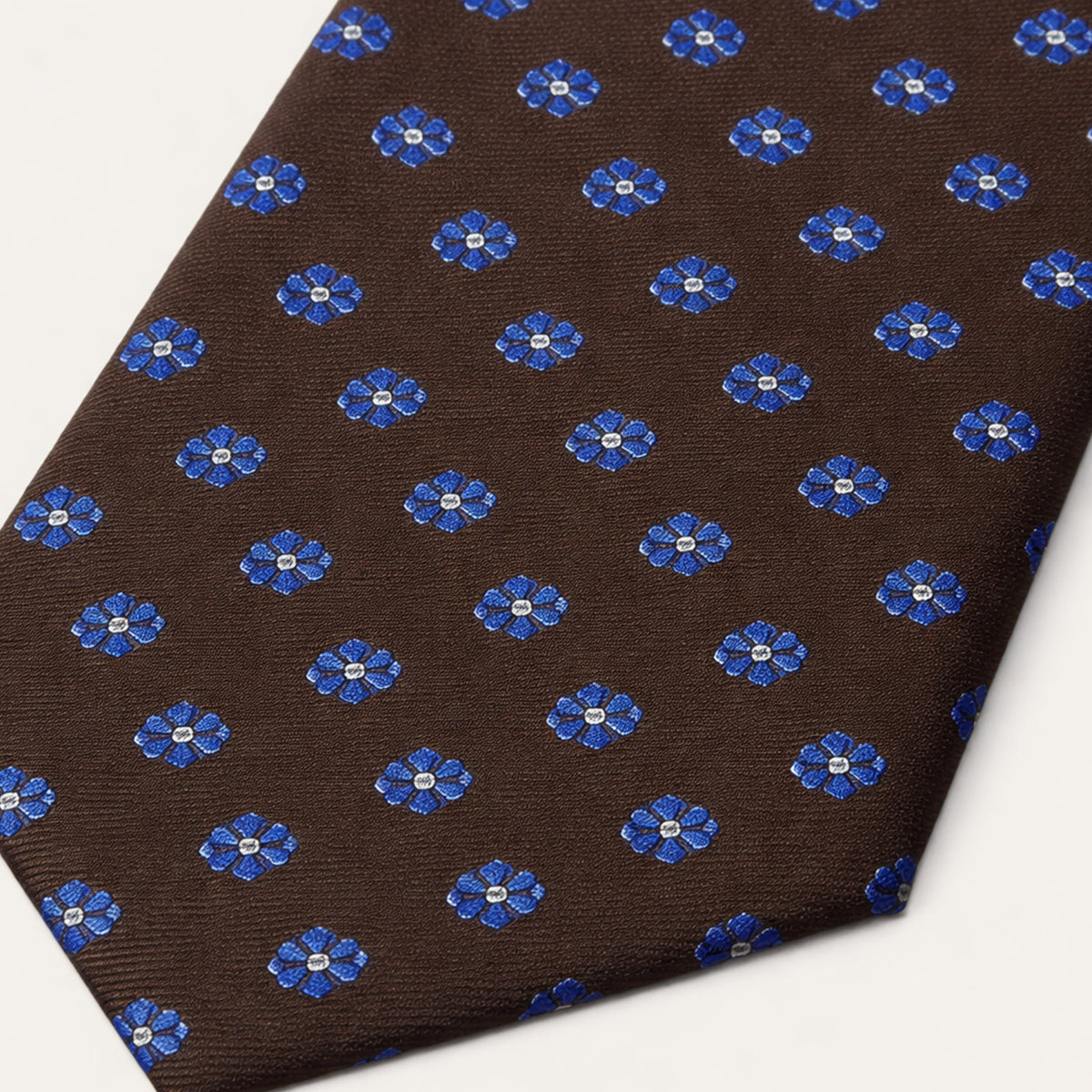 The Monterosso Men’s Luxury Silk Tie - Dark Brown