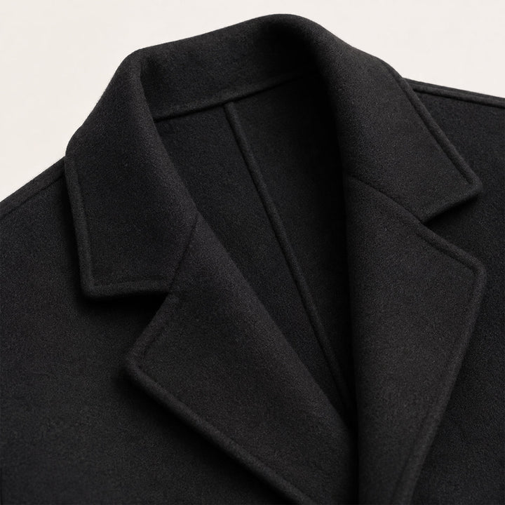 The Whitechapel Men's Elegant Camel Wrap Wool Coat with Belt