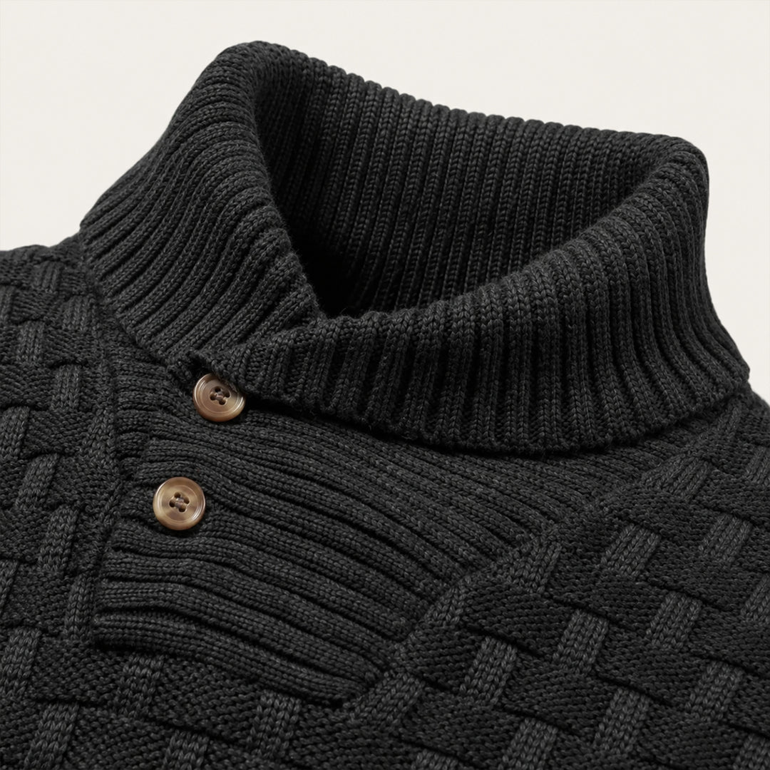 The Stirling Men's Textured Knit Winter Sweater