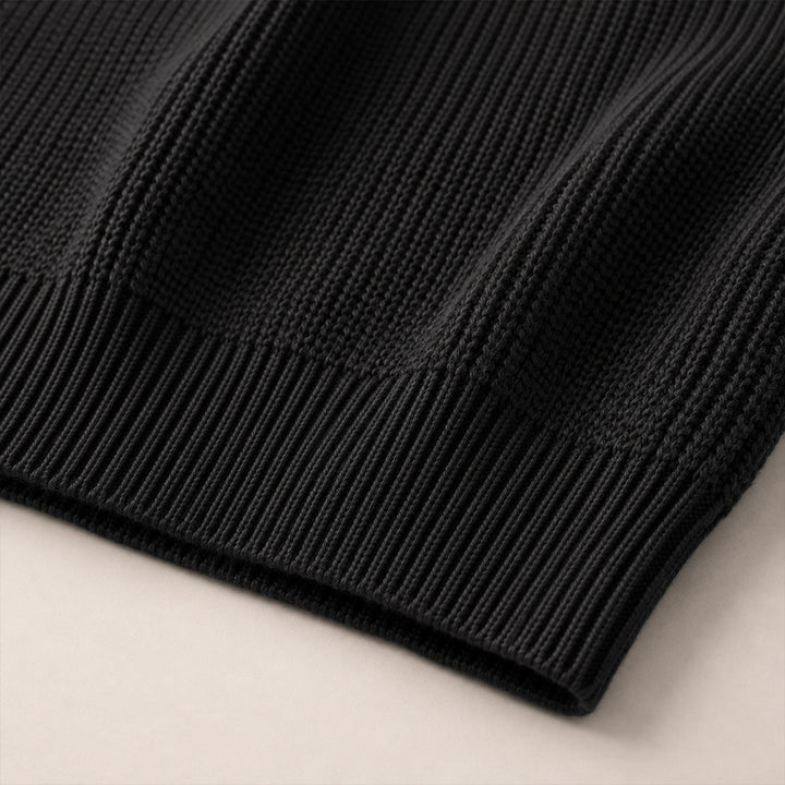 The Siena Men's Half Zip Knit Ribbed Sweater