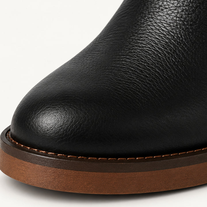 Women’s Ankle Boots – Side Zip Block Heel Booties