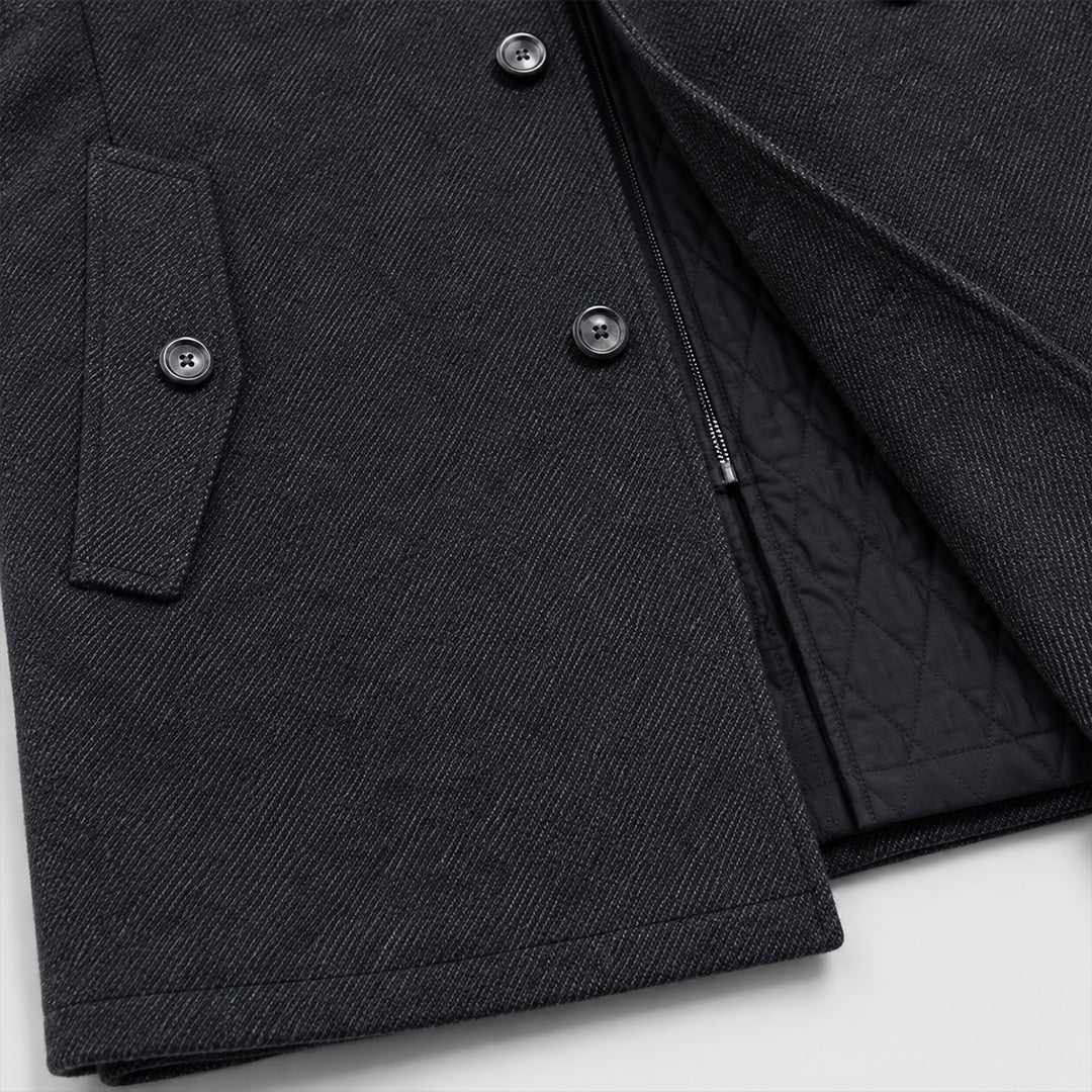 Men's Classic Wool Peak Coat
