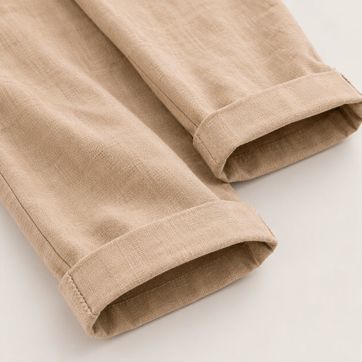 The Maple Ridge Men’s Cotton Linen Wide Leg Pants