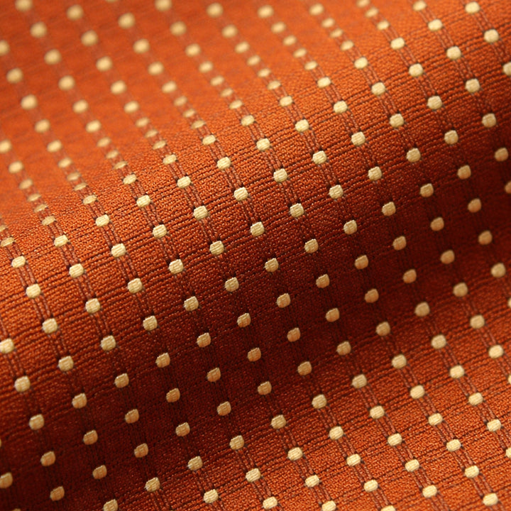 The Monterosso Men’s Luxury Jacquard Plaid Business Necktie - Orange