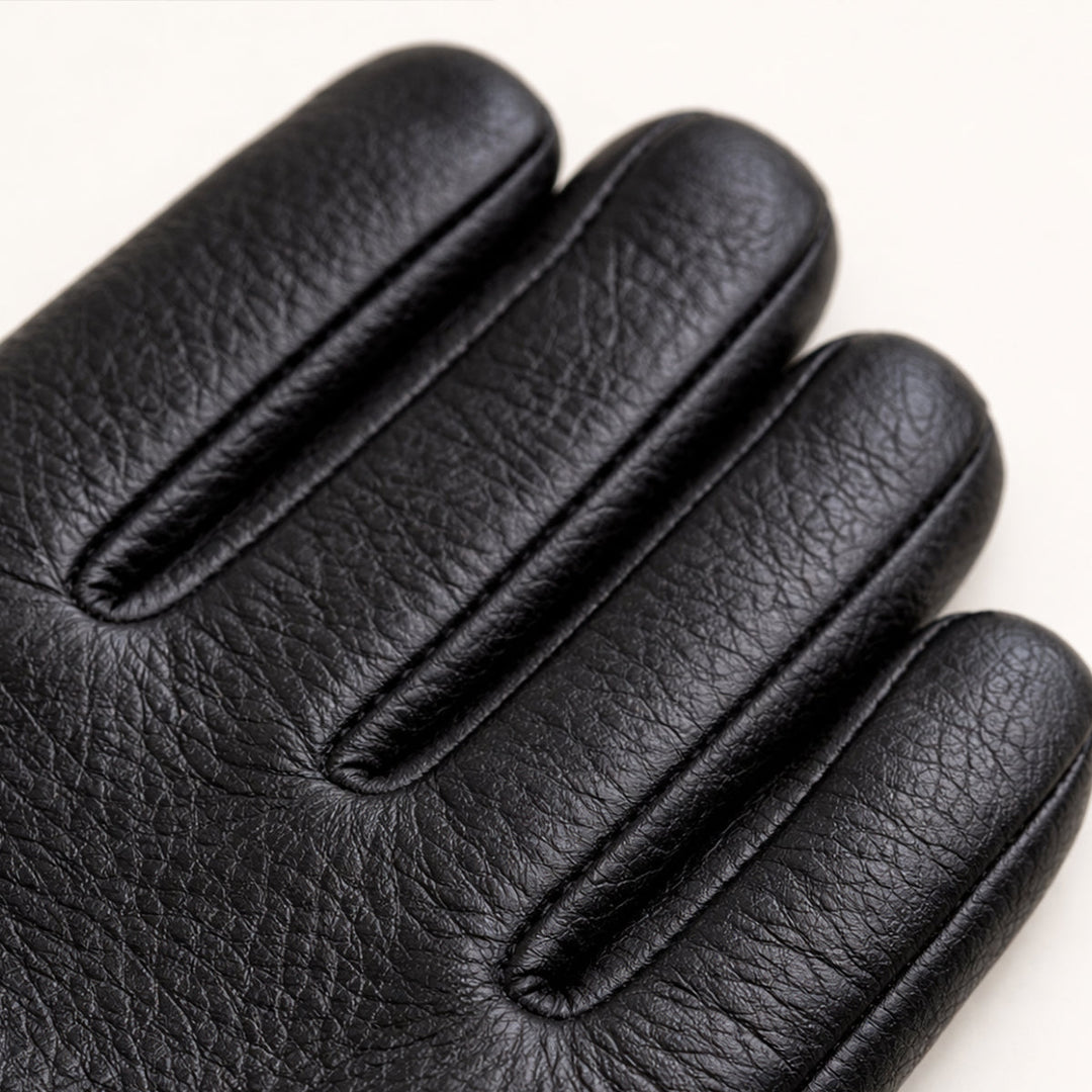The Palermo Men's Faux Leather Wool Lined Winter Driving Gloves