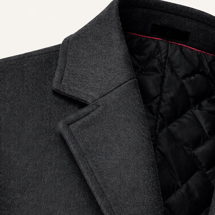 The Ascot Men's Elegant Long Winter Smart Coat