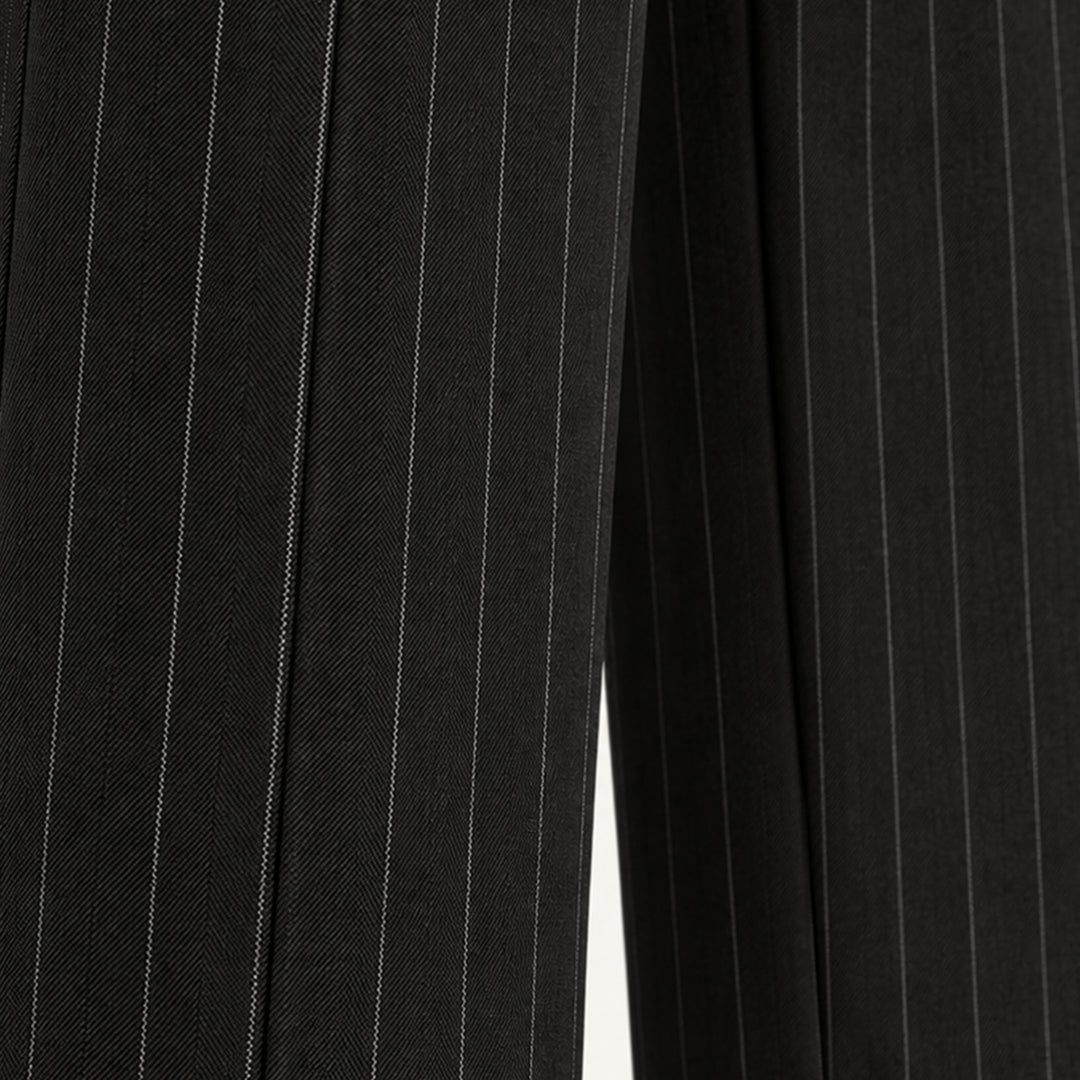 The Freycinet Men’s Lightweight Smart Casual White Pinstripe Dress Pants